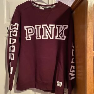 Maroon PINK crewneck